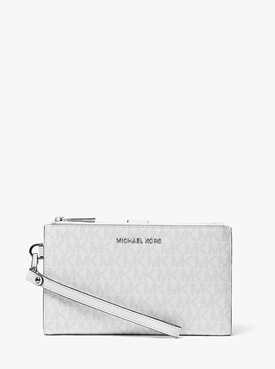 Jet Set Travel Large Embellished Signature Logo Wristlet michael kors jet set travel large embellished signature logo wristlet