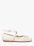 michael kors collette leather ballet flat