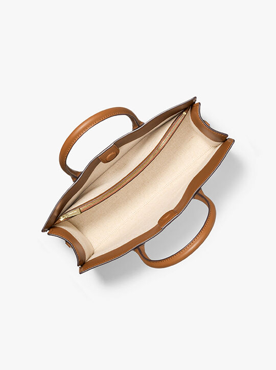 michael kors scarlett medium signature logo satchel