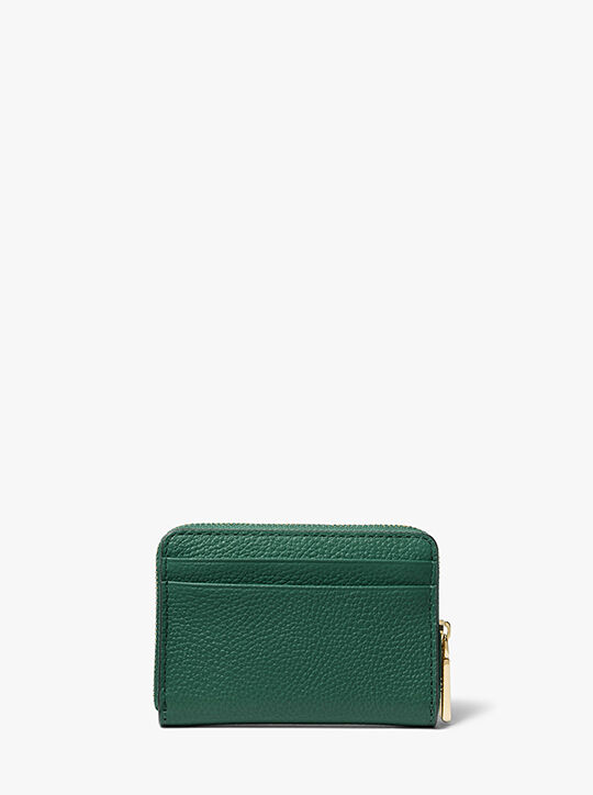 Jet Set Small Pebbled Leather Zip-Around Card Case michael kors jet set small pebbled leather zip around card case