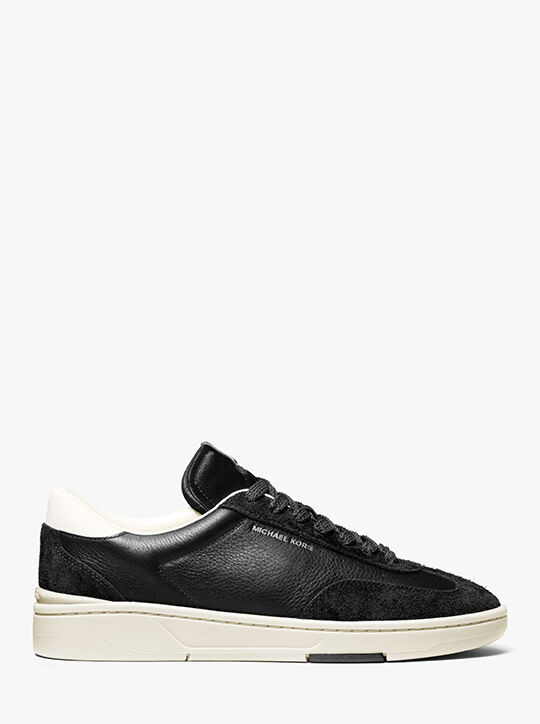 michael kors wilton leather and suede sneaker