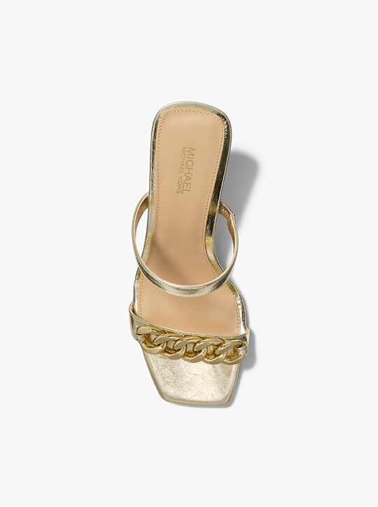Amali Embellished Metallic Sandal michael kors amali embellished metallic sandal