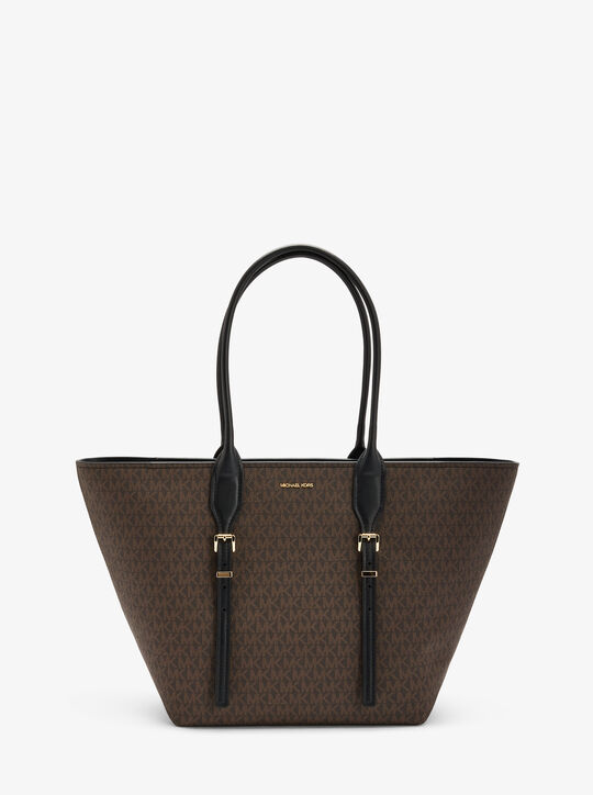 Moore Large Signature Logo Tote Bag michael kors moore large signature logo tote bag