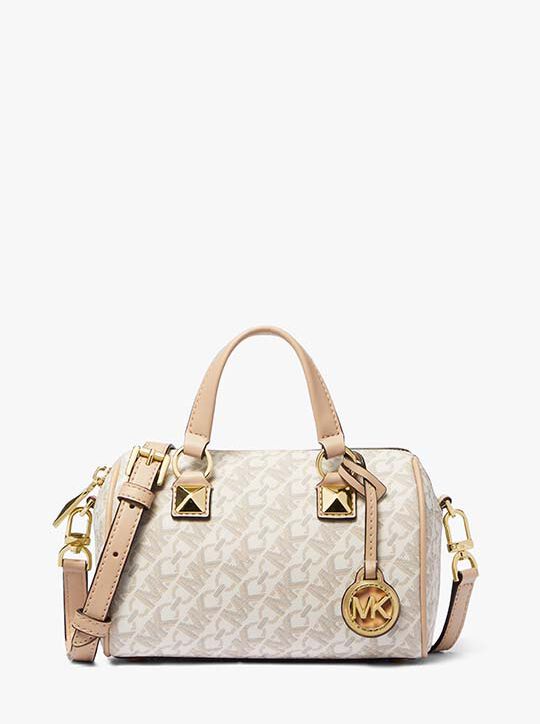 Grayson Small Empire Signature Logo Duffel Crossbody Bag michael kors grayson small empire signature logo duffel crossbody bag