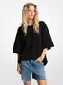 michael kors cotton short sleeve sweater