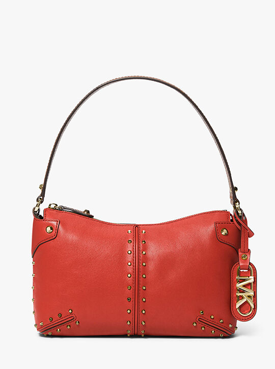Astor Large Studded Leather Shoulder Bag michael kors astor large studded leather shoulder bag