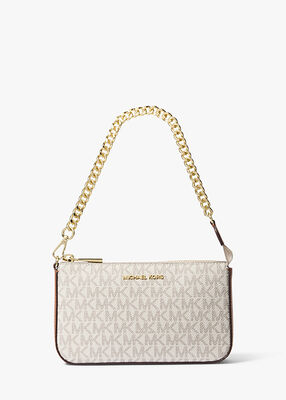 michael kors jet set medium signature logo pochette