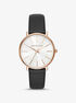 Pyper Rose Gold-Tone and Leather Watch michael kors pyper rose gold tone and leather watch