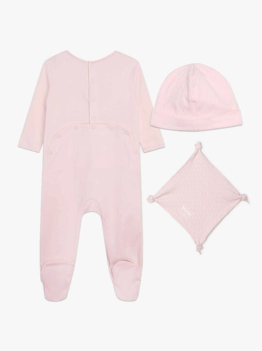 طقم ملابس أطفال من القطن وقبعة michael kors طقم ملابس أطفال من القطن وقبعة