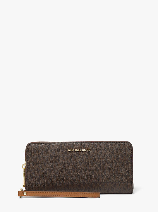 michael kors محفظة كونتيننتال بشعار الماركة