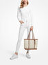michael kors jet set travel large logo tote bag