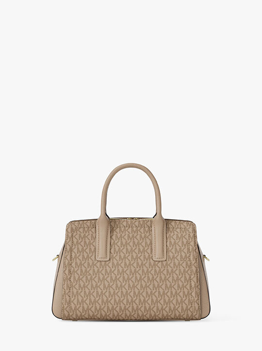 Laila Small Signature Logo Satchel michael kors laila small signature logo satchel