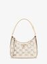 michael kors jet set charm small logo embossed patent pochette