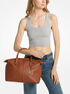 Hyde Large Pebbled Leather Satchel michael kors hyde large pebbled leather satchel