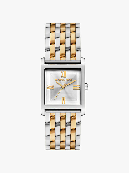 Petite Georgie Two-Tone Watch michael kors petite georgie two tone watch
