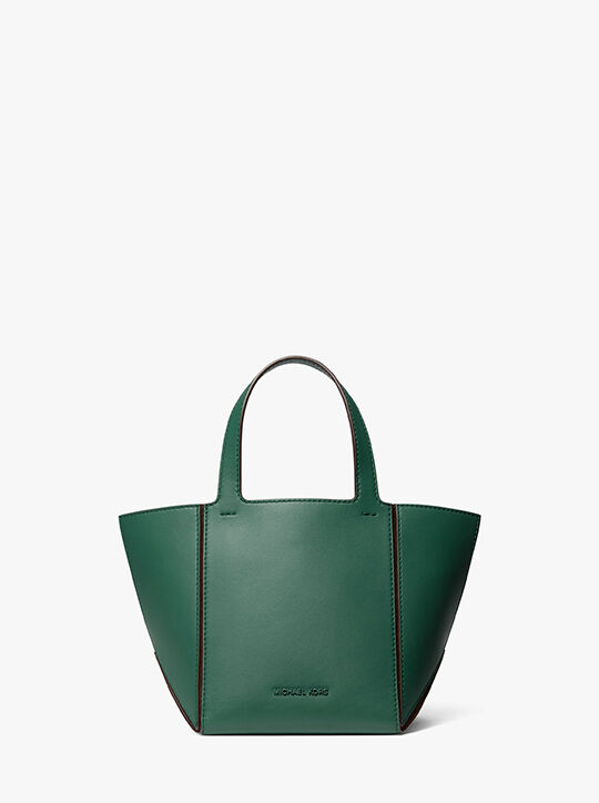michael kors jordi small leather tote bag