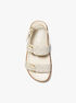 michael kors nia signature logo sandal