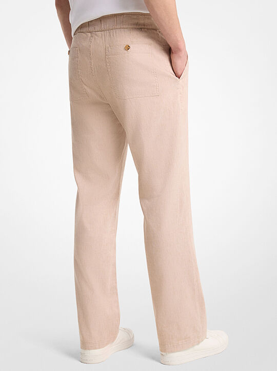 Linen and Cotton Blend Pants michael kors linen and cotton blend pants