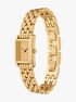 Michael Kors Essex Three-Hand Gold-Tone Stainless Steel Watch michael kors essex three hand gold tone stainless steel watch