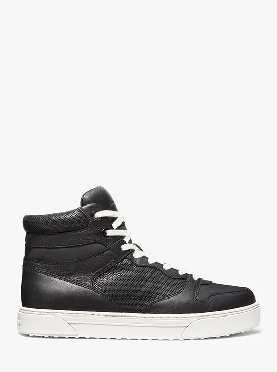 michael kors barett leather high top sneaker
