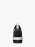 Maven Leather and Logo Jacquard Slip-On Trainer michael kors maven leather and logo jacquard slip on trainer
