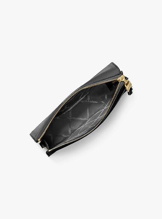 Empire Large Leather Convertible Crossbody Bag, BLACK | Michael