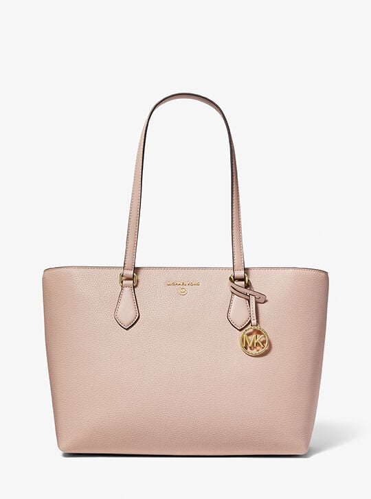 MICHAEL KORS バック Valerie Large Pebbled Leather Tote Bag, SOFT PINK | Michael Kors KWT