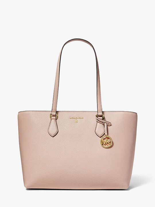 michael kors valerie large pebbled leather tote bag