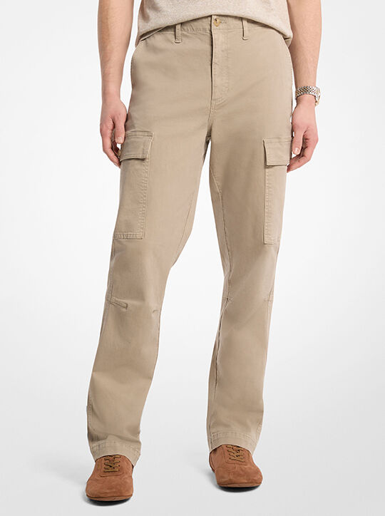 Stretch Cotton Twill Cargo Pants michael kors stretch cotton twill cargo pants
