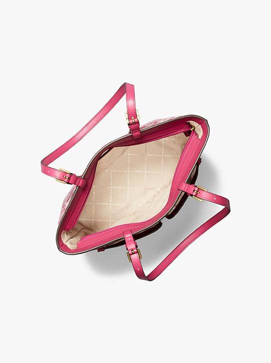 michael kors حقيبة حمل متوسطة الحجم بطباعة حيوانية