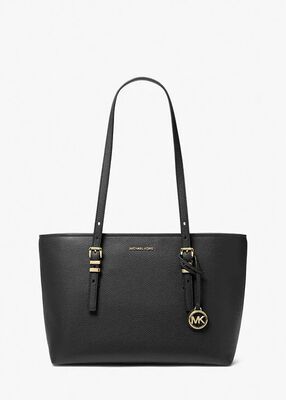 michael kors quinn medium pebbled leather tote bag