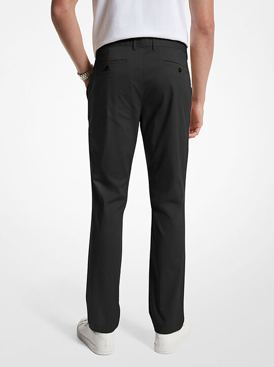 michael kors slim fit cotton blend chino pants