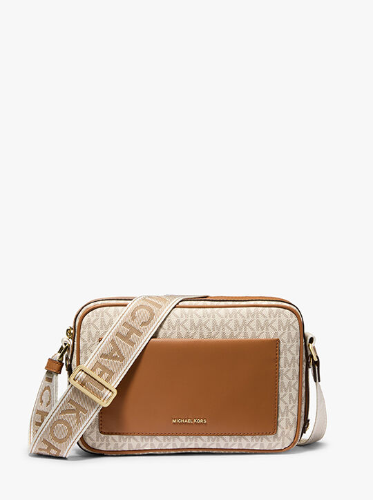 michael kors maeve large signature logo crossbody bag