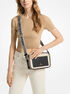 Maeve Large Canvas and Smooth Crossbody Bag michael kors maeve large canvas and smooth crossbody bag