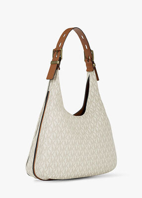 michael kors nolita large signature logo shoulder bag