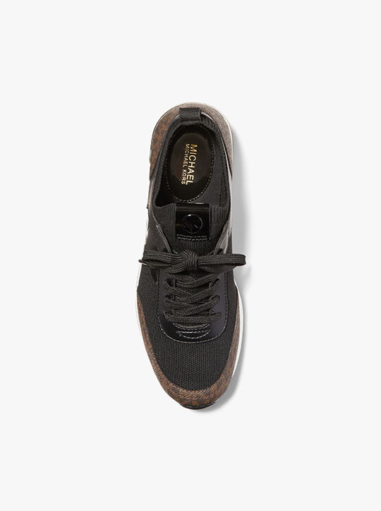 michael kors jenkins mixed media trainer
