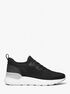 michael kors trevor stretch knit slip on trainer