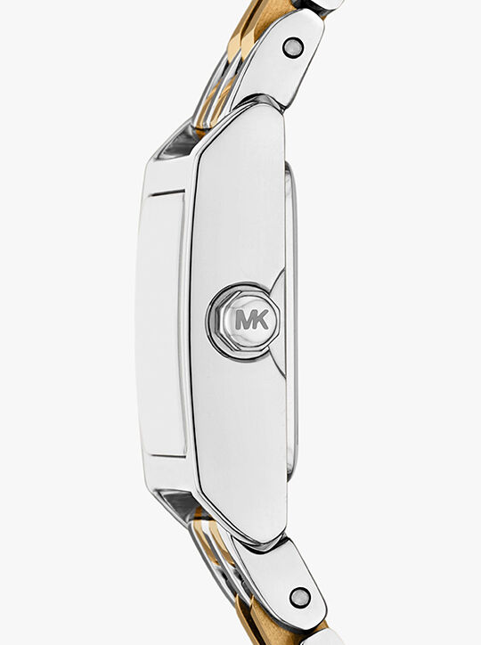 Micro Georgie Two-Tone Watch michael kors micro georgie two tone watch