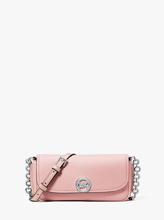 michael kors حقيبة كروس نوليتا صغيرة من الجلد المحبب