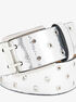 michael kors leather belt with mini grommets