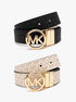 michael kors reversible signature logo belt