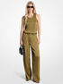 michael kors drapey satin wide leg pants